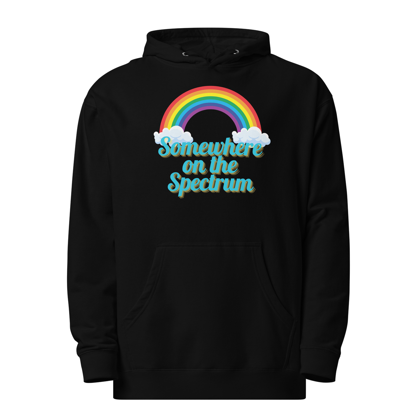Somewhere on the Spectrum Unisex Midweight Hoodie