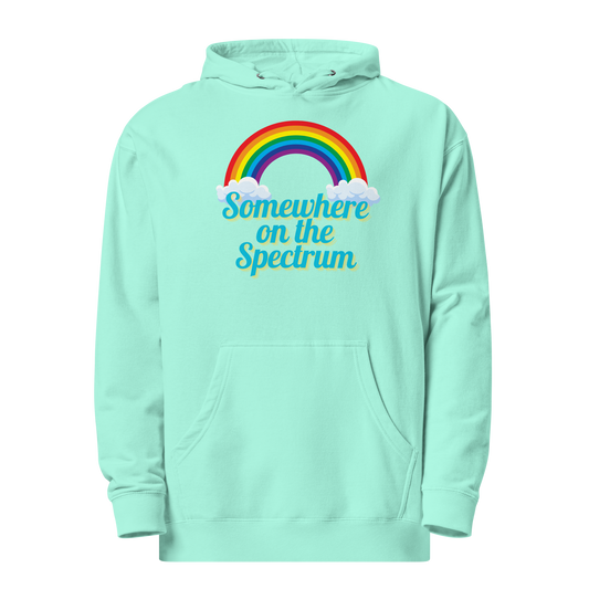 Somewhere on the Spectrum Unisex Midweight Hoodie