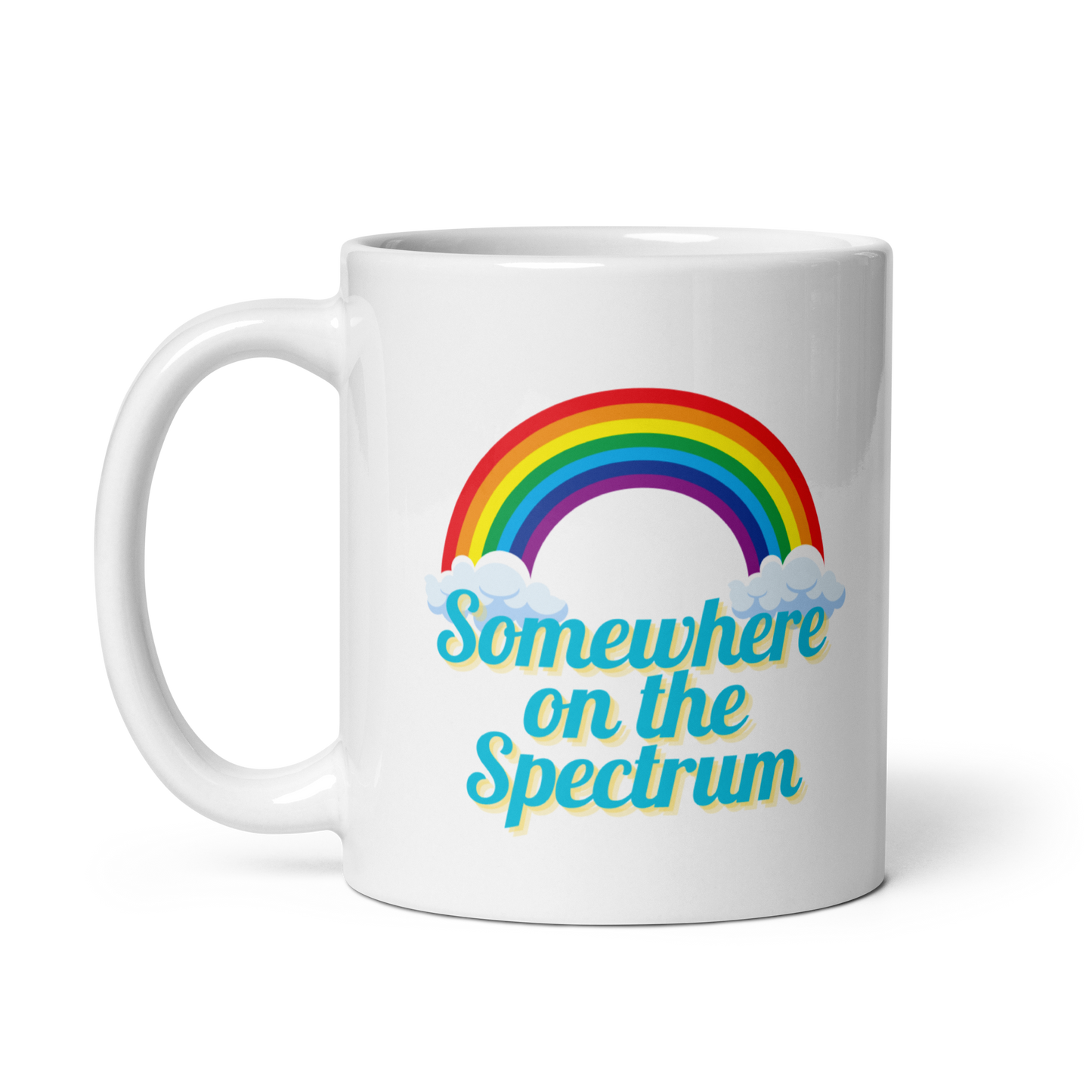 Somewhere on the Spectrum Blue Mug