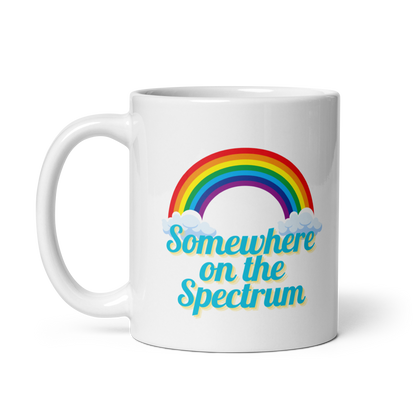 Somewhere on the Spectrum Blue Mug